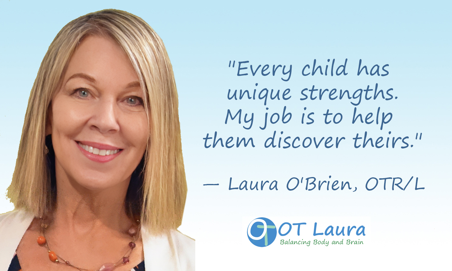 Laura O'Brien with a child